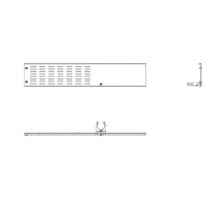 Rammschutz Seitenleiste Wandanschluss rechts für 250 cm AHT-Truhen